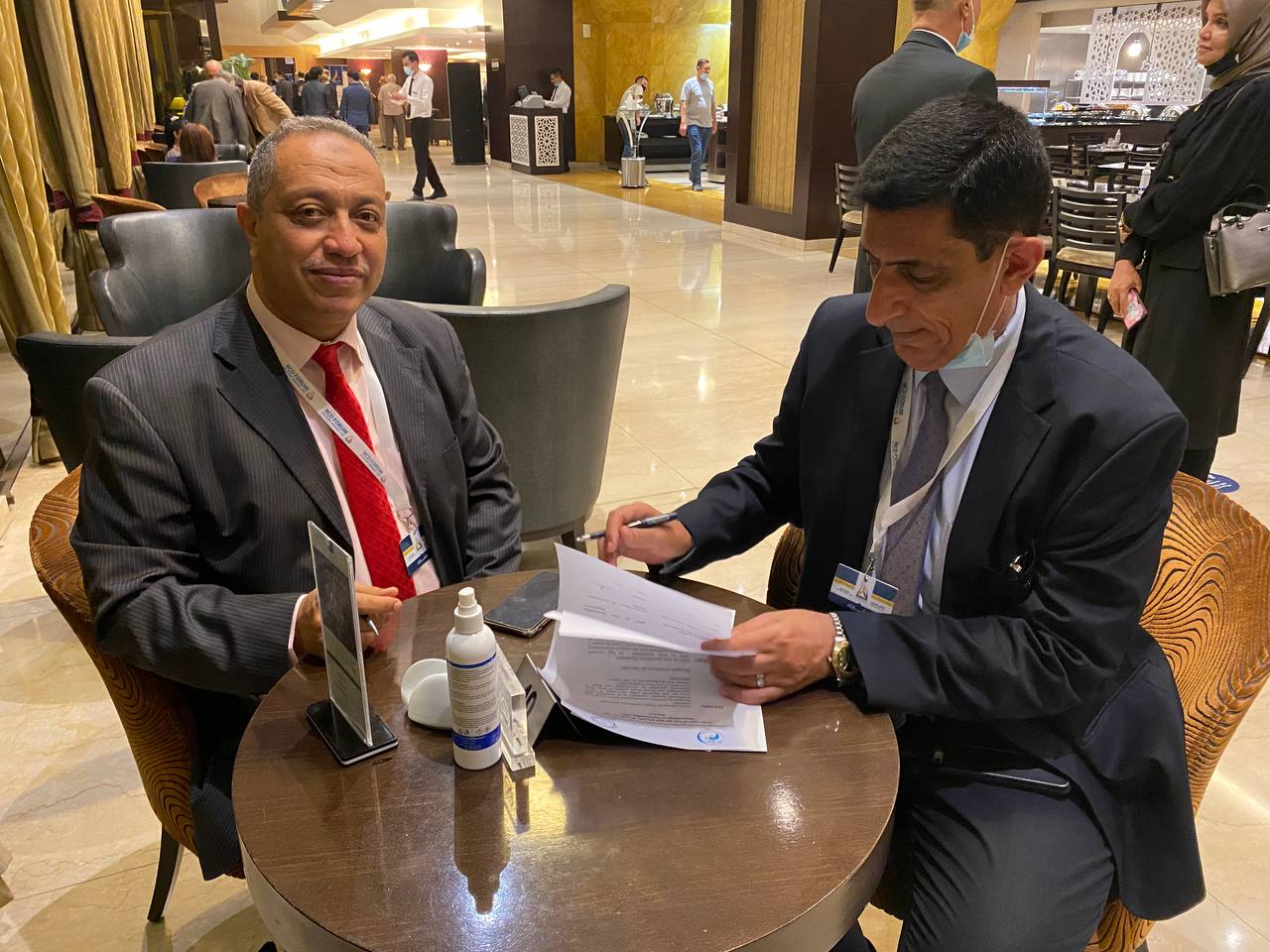 Signed (MoU) with Global Institute for Water, Environment and Health (GIWEH)