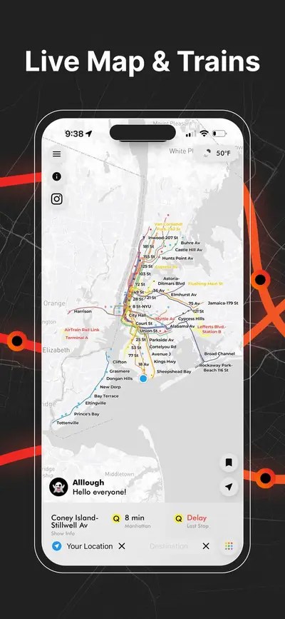 R Train Live Status Delays Map AP Transit 1.webp