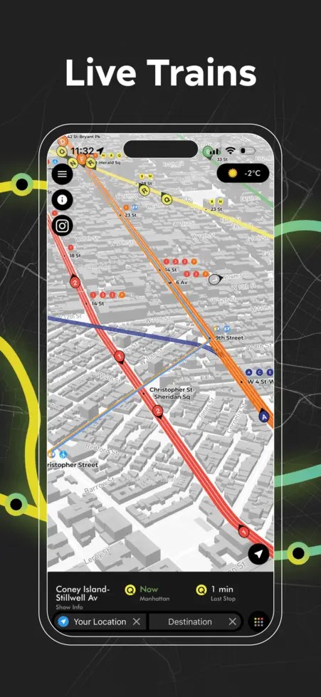 D Train Live Status Delays Map AP Transit 4.webp