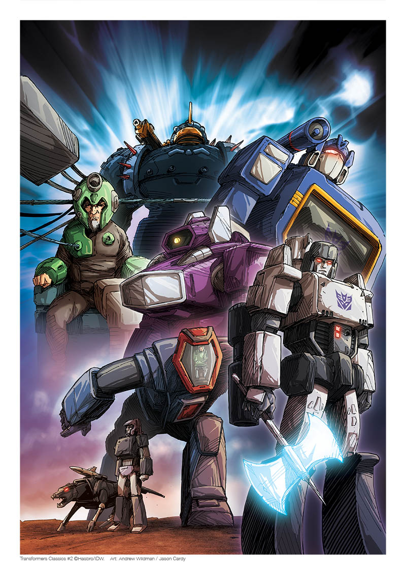 Transformers Classics 2 - signed print - andrew wildman