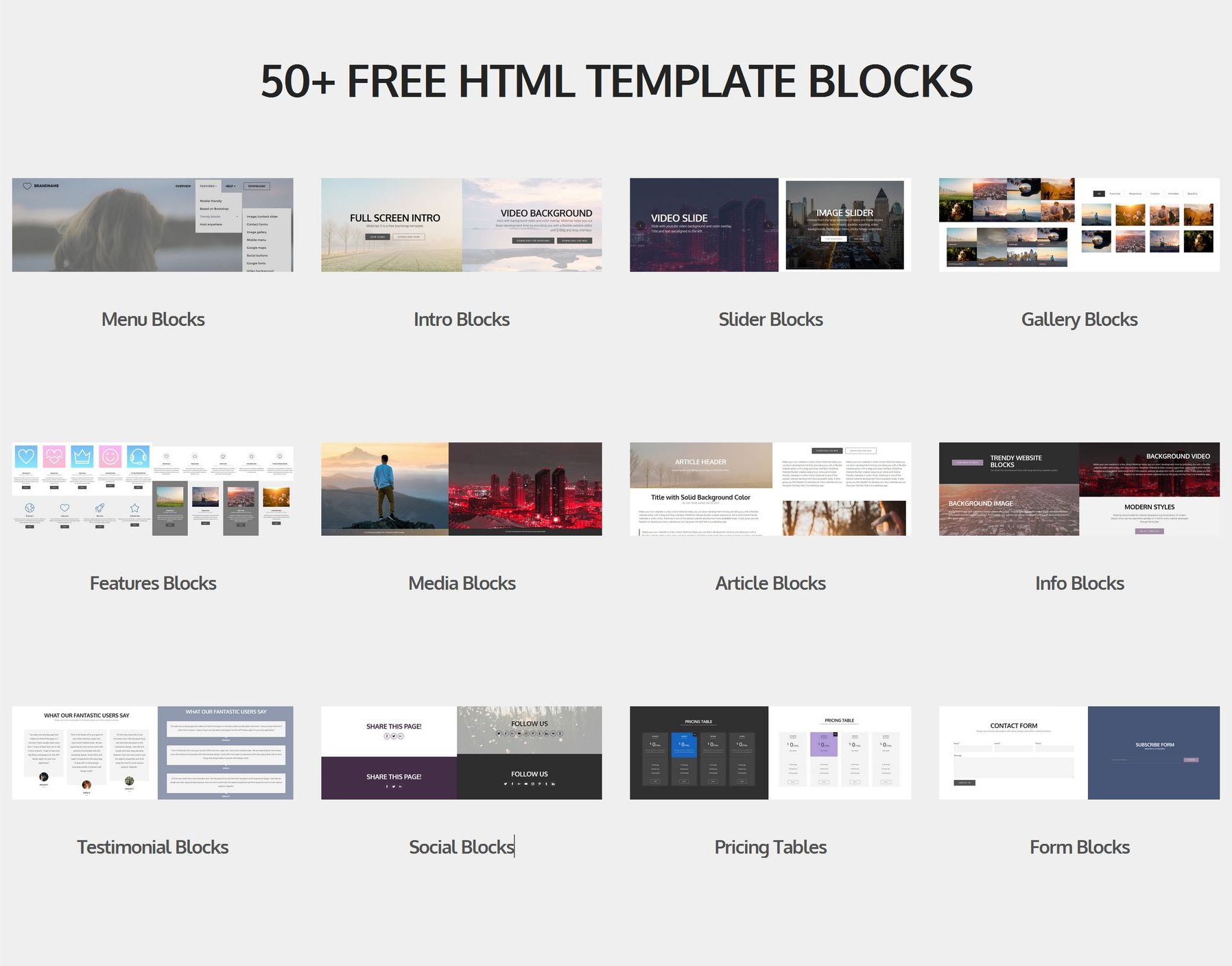 55 Best Free Bootstrap Templates 2020