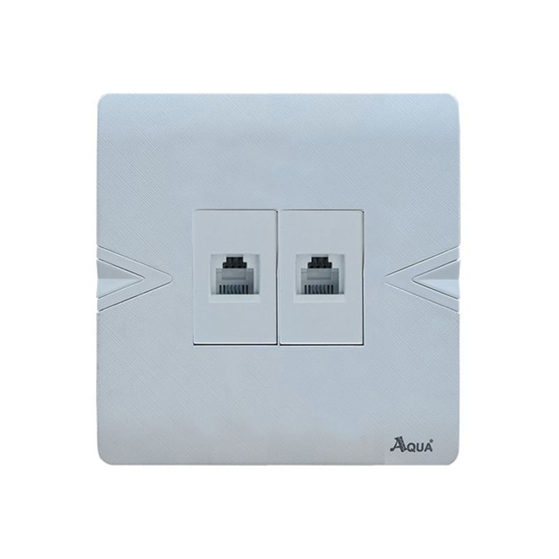 Telephone Socket Double White - Mobile Colorful Textures for Desktop