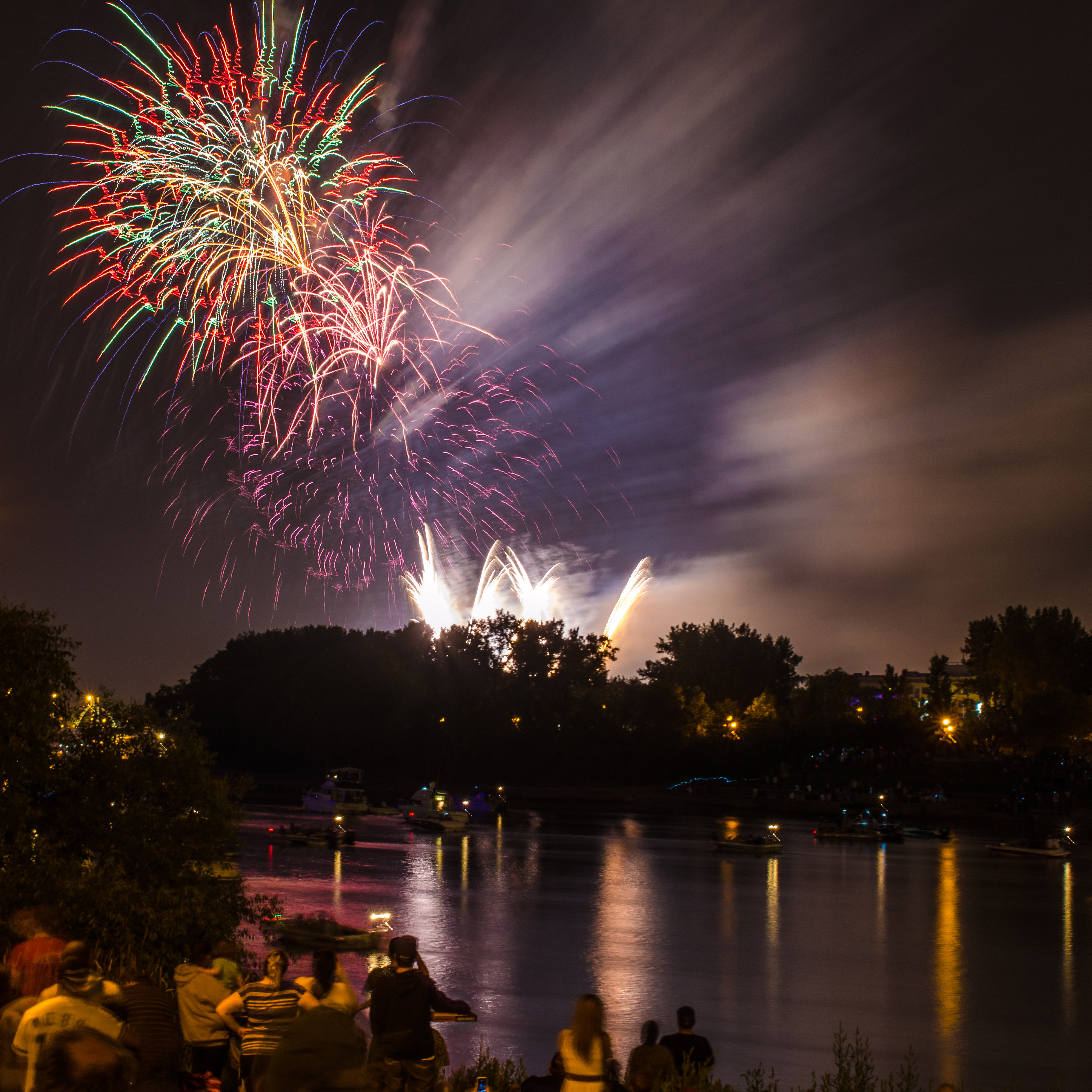 Watching Canada Day Fireworks. Photo by: Kyle Schappert. @kyleschappert/@everydaywinnipeg