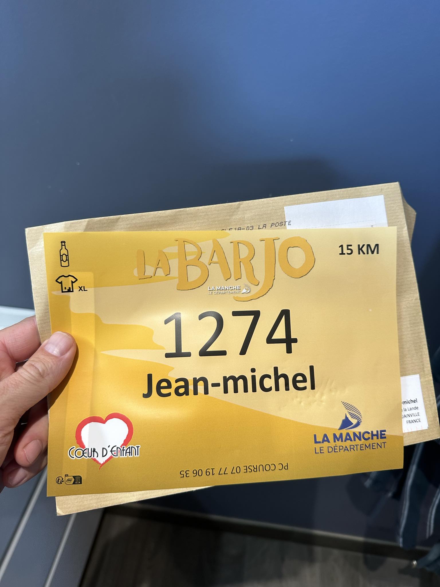 Jean-Michel, sous les couleurs d'AQUAsoluces, finisher de la Barjo édition 2024
