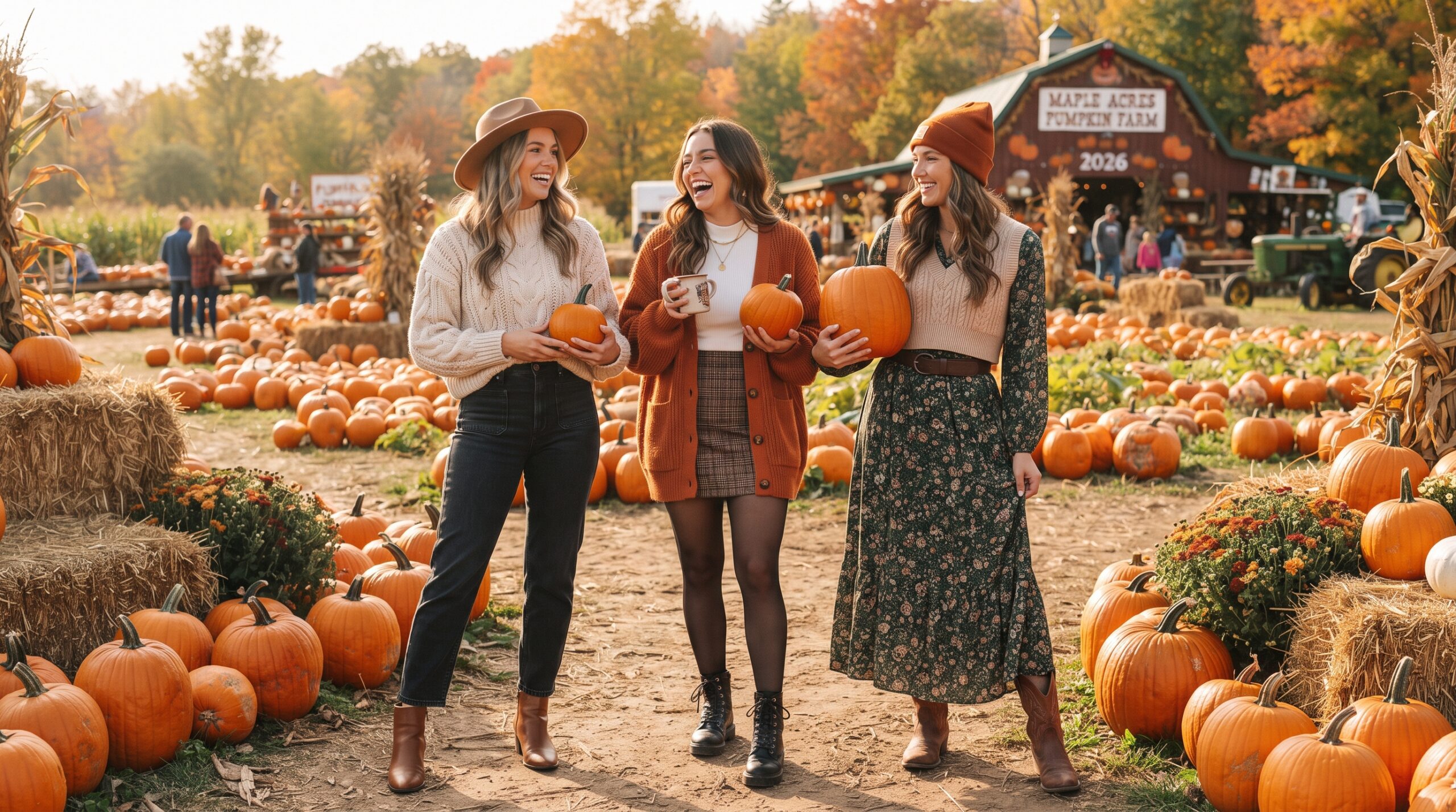 Pumpkin Patch Aesthetic & Pumpkin Patch Outfits: 3 Cozy Fall Looks to Try in 2026