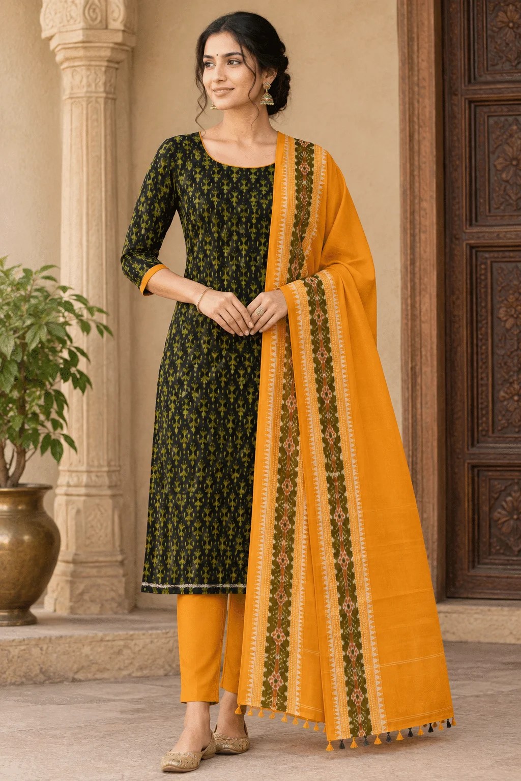 Sambalpuri Handloom Cotton Dress Material