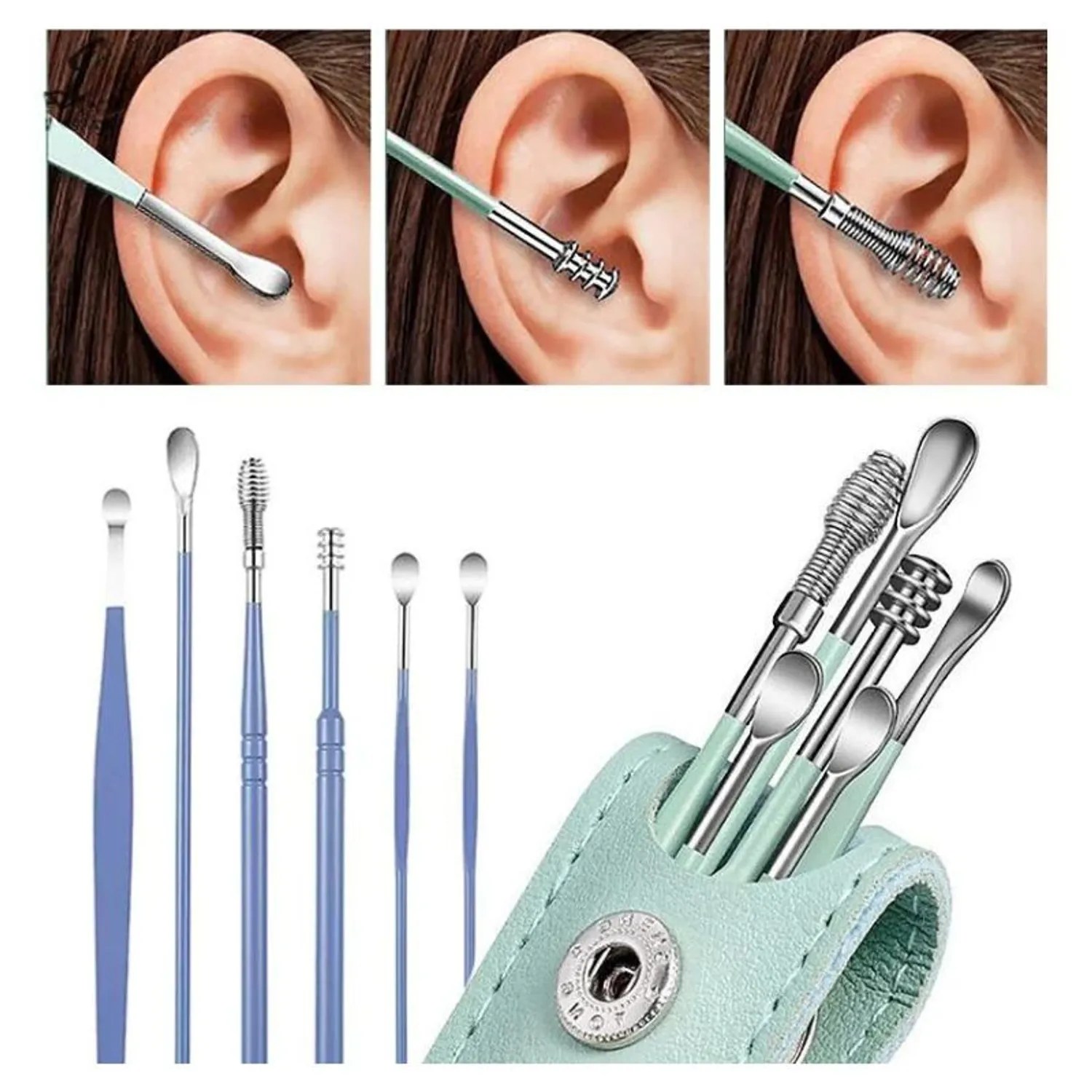 Kit De Limpieza De Oídos Seguro Y Suave