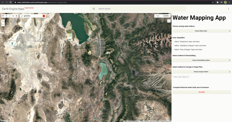 Github Arashmodrad Water Mapping App A Google Earth Engine App For - Premium Space Pattern Gallery - High Resolution