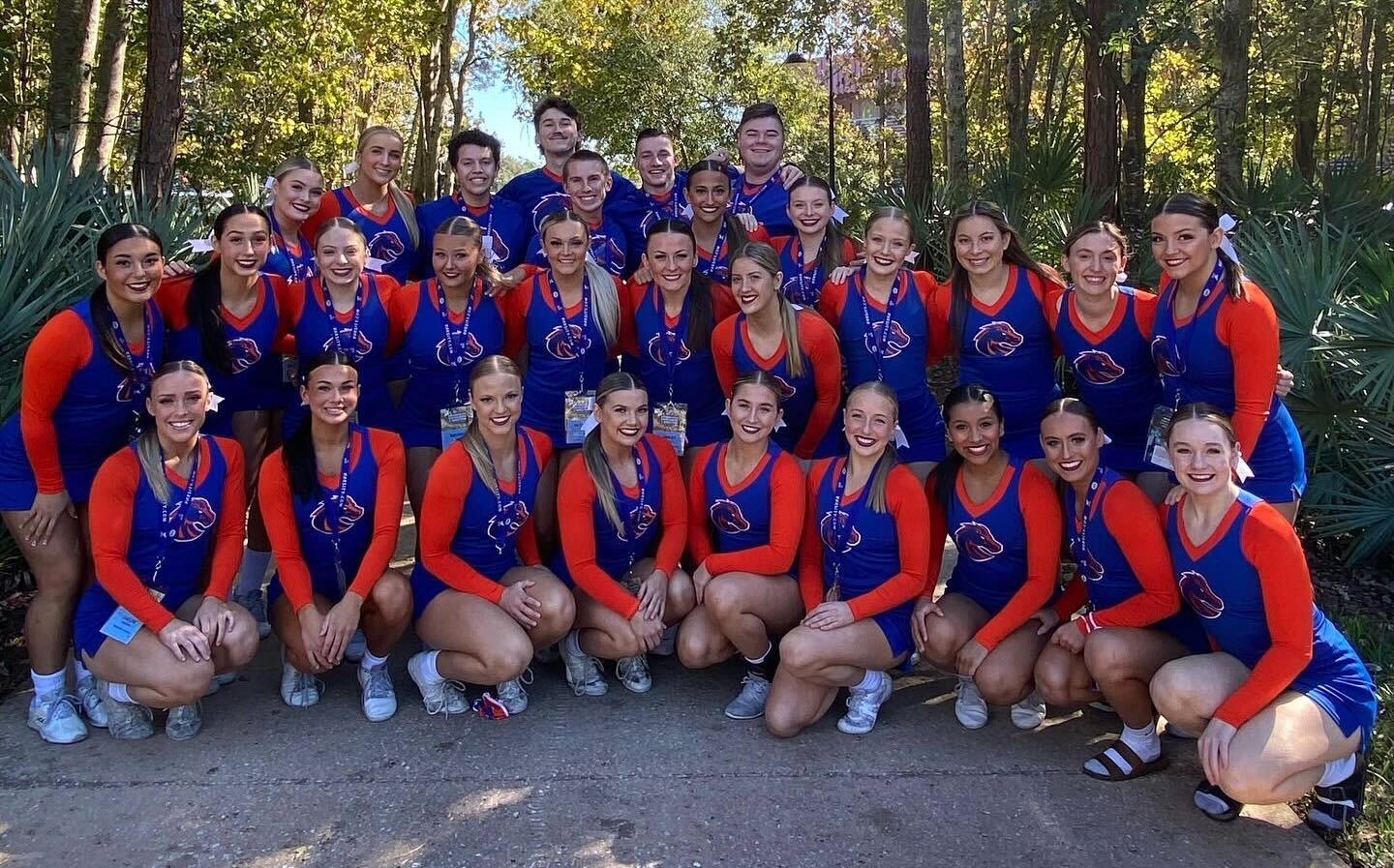 Boise State cheer team 2021-22 at UCA Nationals