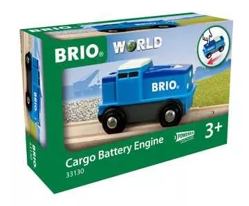 BRIO World – 33130 – Locomotive de Fret Bleue à pile – Train électrique  avec connexion aimantée (Brio) – L'ARBRE AUX LUTINS