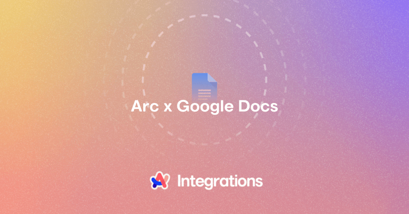 Google Docs Integration Arc - Ultra HD HD Colorful Backgrounds | Free Download