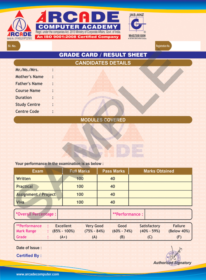 Basic Computer Marksheet Pdf - High Quality Full HD Space Arts | Free Download