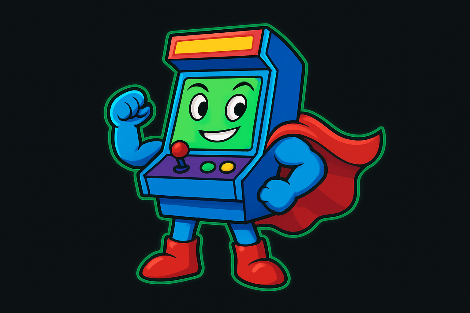 Hero the Arcade Hero Games mascot