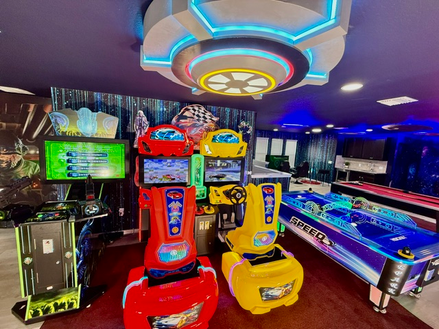 games room in vacation home