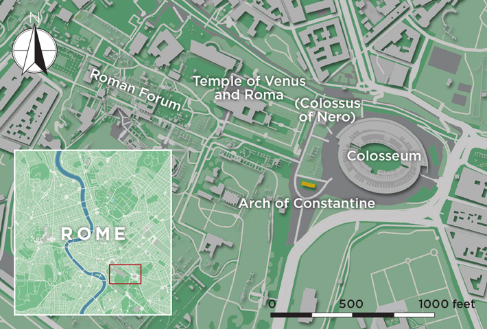 Features A Monumental Imperial Biography Archaeology Magazine Constantine Map 