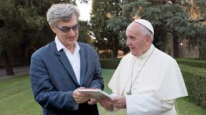 The Pope with Wim Winders - Photo: Focus Features via AP.
