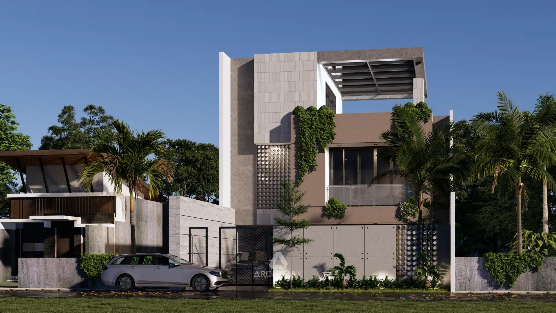 Jasa Desain Rumah Industrial 3 Lantai