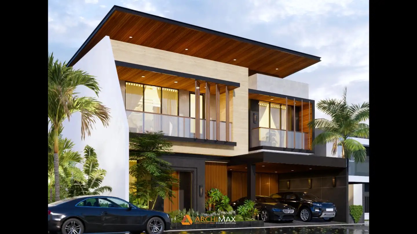 Jasa Desain Rumah Tropis 2 Lantai Kediri