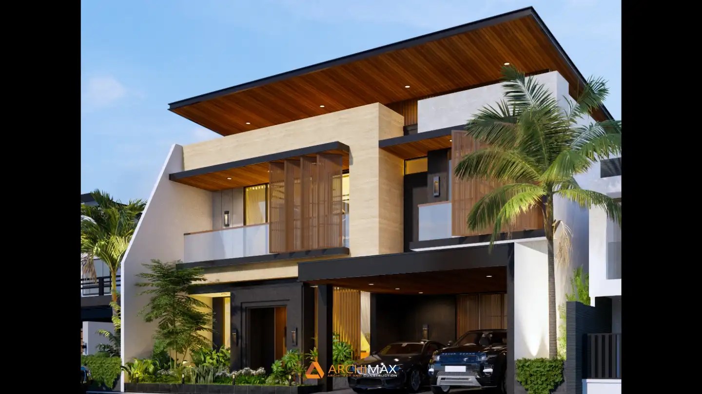 Jasa Desain Rumah Tropis 2 Lantai Kediri