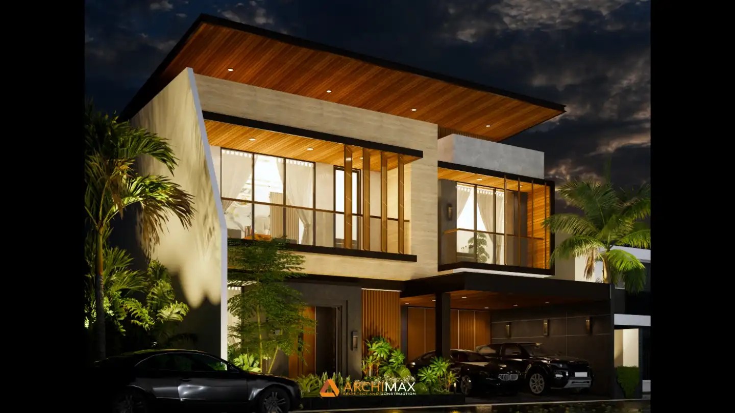 Jasa Desain Rumah Tropis 2 Lantai Kediri