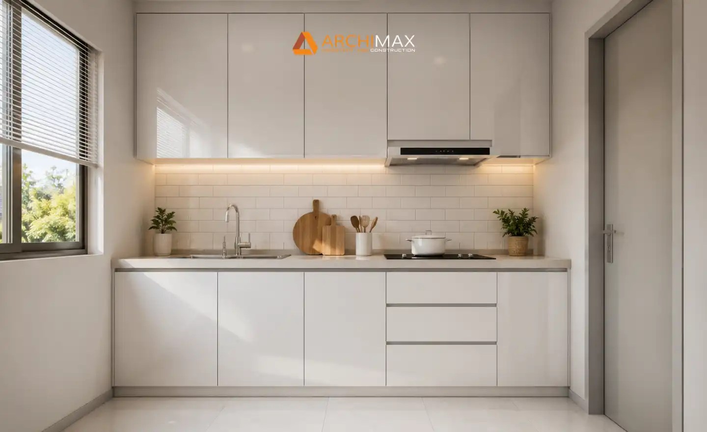 Kitchen set bentuk I atau lurus untuk dapur minimalis