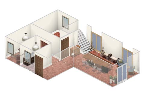 Restauro palazzo nobiliare_3d_archistudio lorè