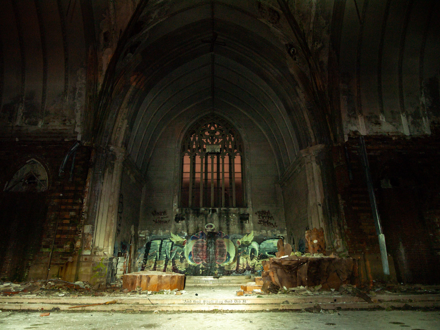 abandoned st agnes church in detroit