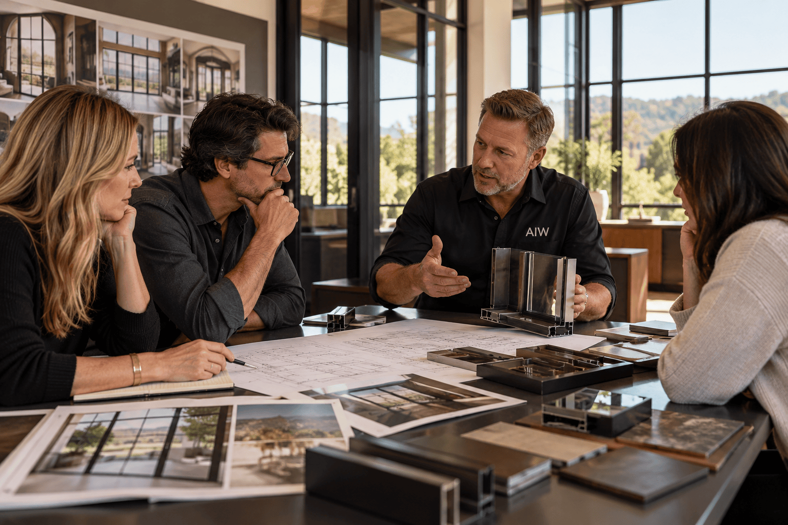Collaborative Architectural Design Meeting