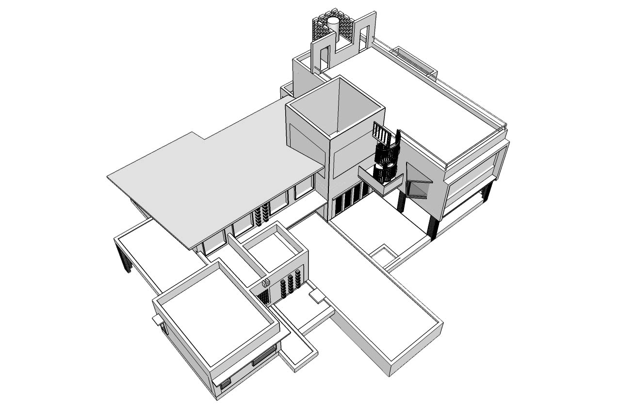 Farmhouse for Vishwanath at Mysore by Design Front architects