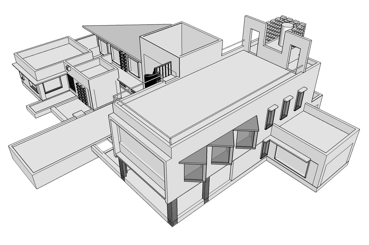 Farmhouse for Vishwanath at Mysore by Design Front architects