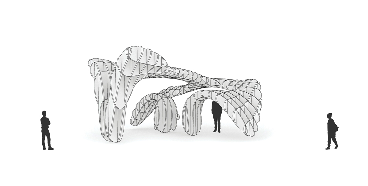 Waffle Structure as Canopy at Ahmedabad by WEsearch lab