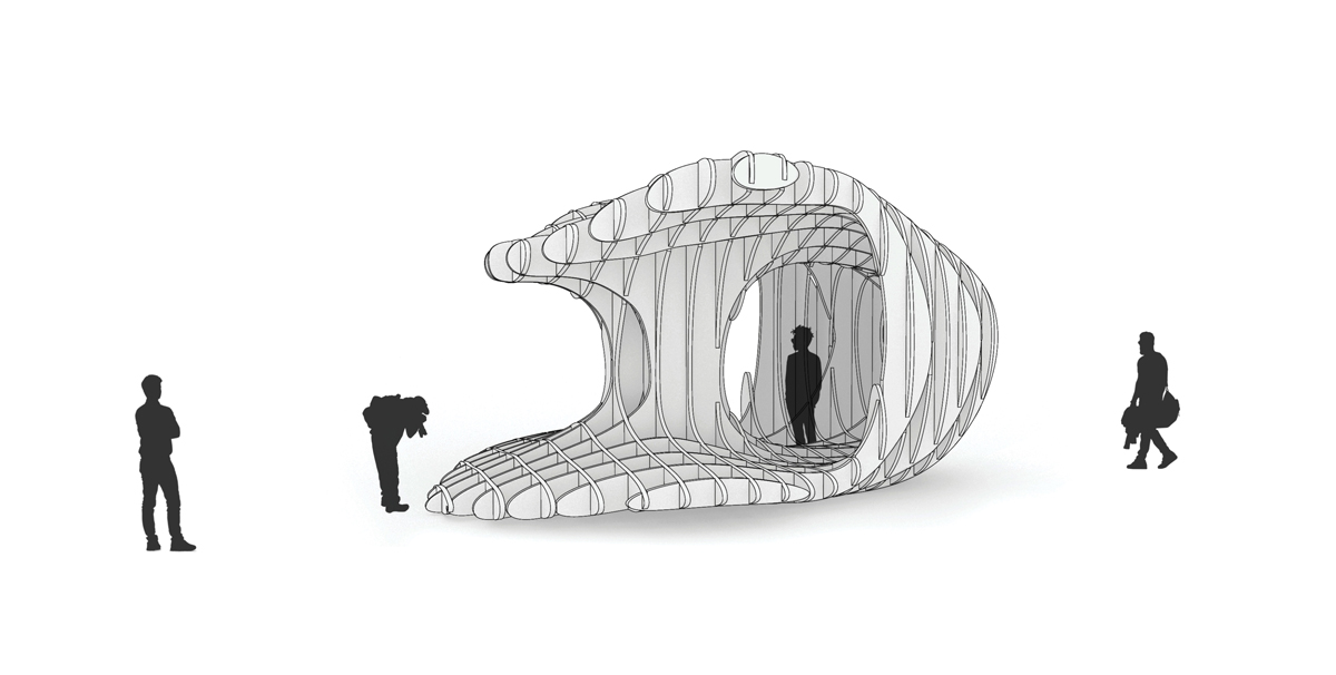 Waffle Structure as Canopy at Ahmedabad by WEsearch lab