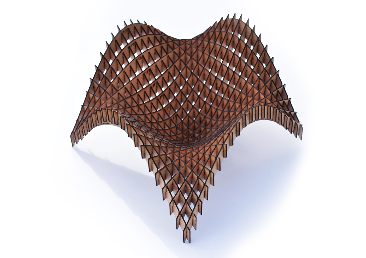 Waffle Structure as Canopy at Ahmedabad by WEsearch lab