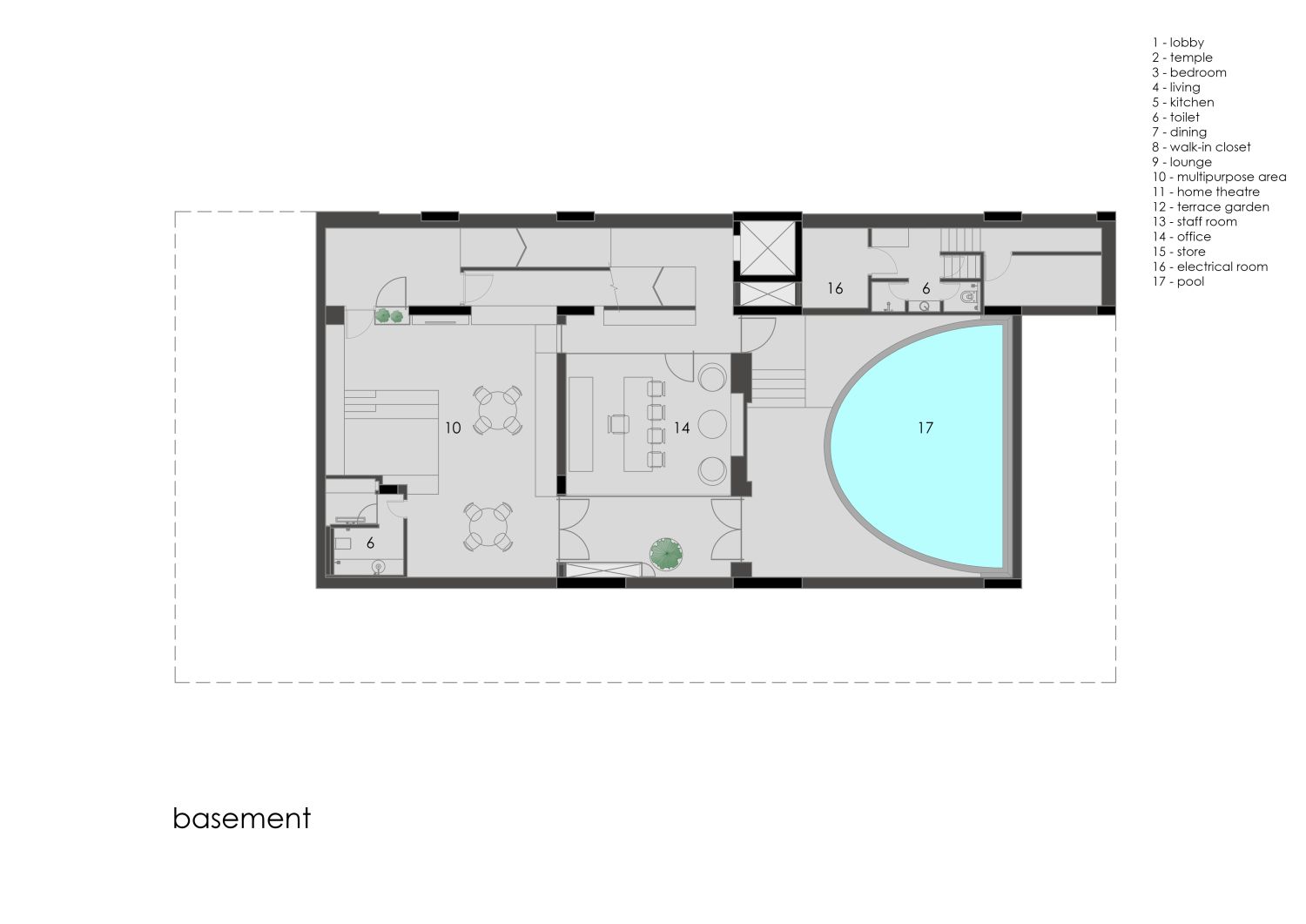 E:ArchohmLadhani houseDwgsPlansBasement Floor Plan Base I-L