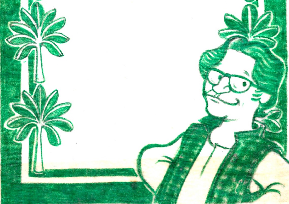 B.V.Doshi sketch by Ajit Rao