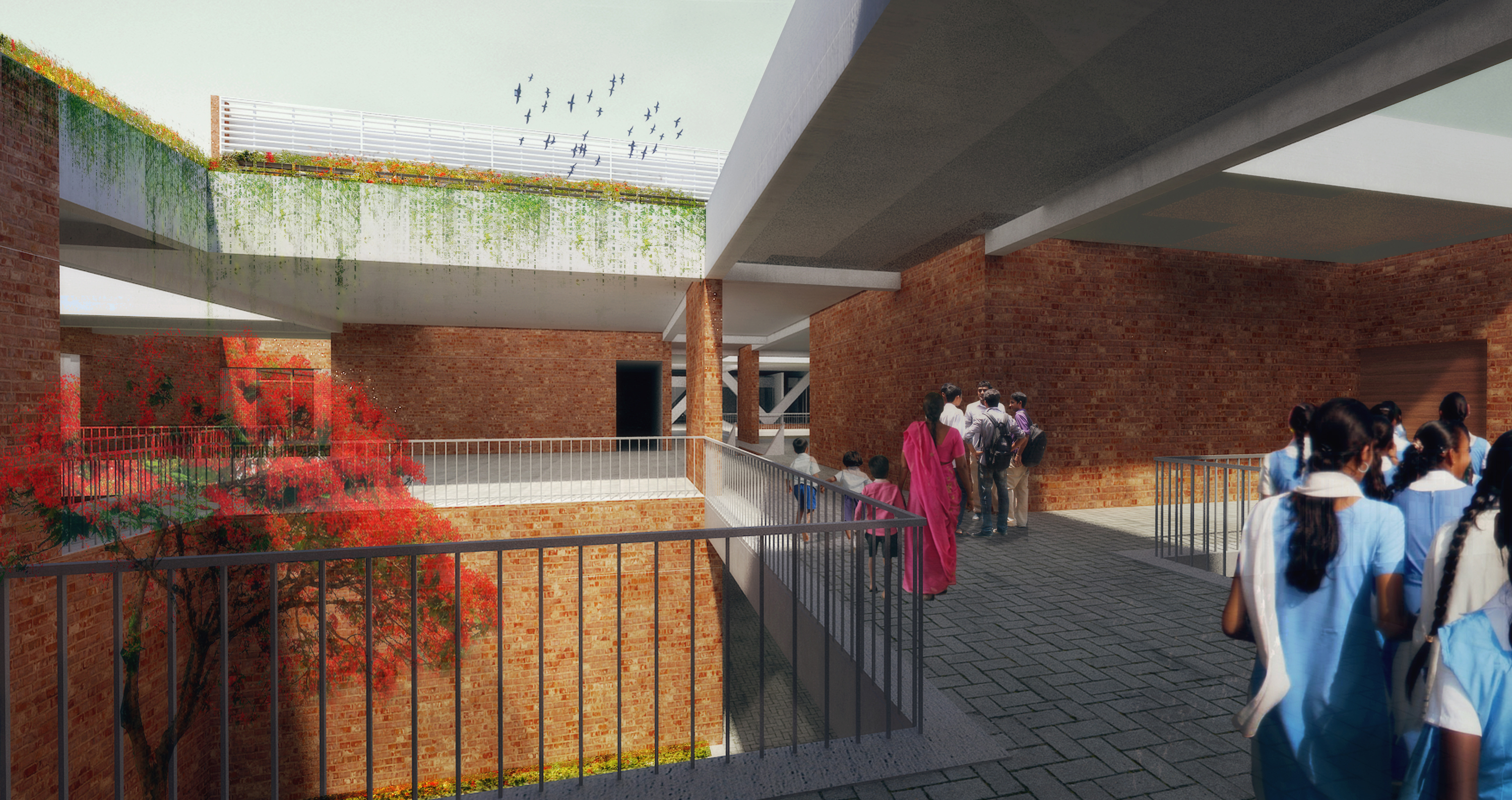 Indore School Design Architizer - Premium Colorful Pattern Gallery - Retina