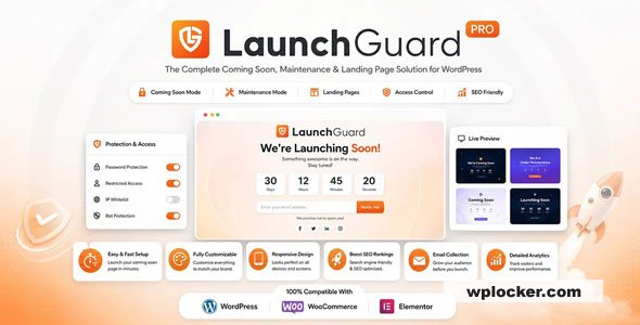 LaunchGuard Pro v1.2.1 – Coming Soon & Maintenance Mode WordPress Plugin