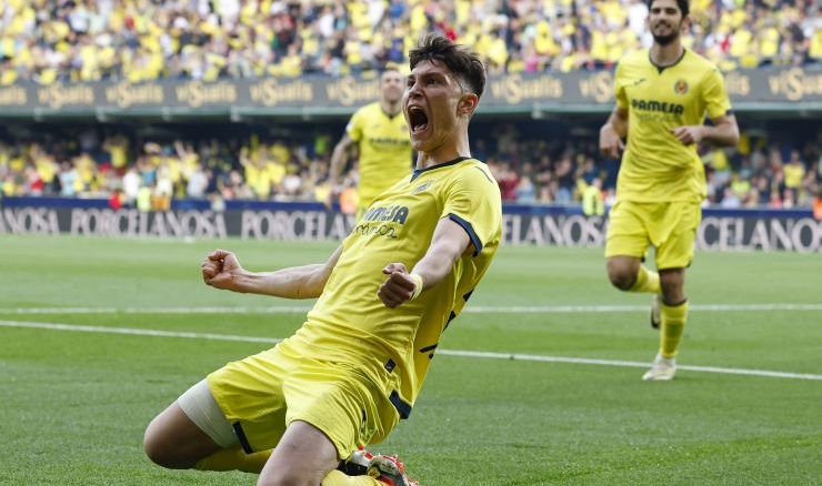 Jorge Cuenca celebrates scoreing the winner against Valencia 17/3/24 - Image La Liga
