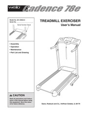 Weslo Treadmill 831.29522.0 User Guide pdf