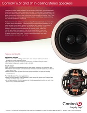 Control4 Speaker C4-SIC6.5S User Guide pdf
