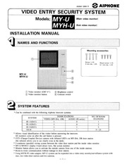Aiphone Home Security System MY-U User Guide pdf