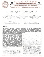 Advanced Security System Using Pic Bluetooth - Best Minimal Textures in Mobile