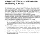 Collaborative Statistics Homework Book Roberta Bloom Susan Dean