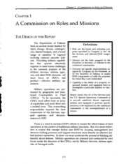 Report of the commission on roles and missions of the armed forces