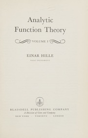 Analytic Function Theory Hille Pdf - Abstract Design Collection - High Resolution Quality