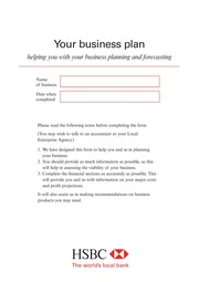 Business Plans Hsbc Business Plan Free Download Borrow And Streaming Internet Archive