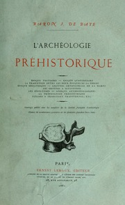 L Archeologie Prehistorique Baye J Joseph Baron De