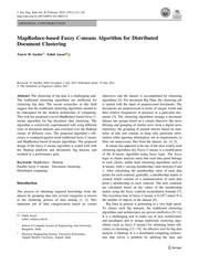 Map Reduce Based Fuzzy C Means Algorithm For Distributed Tanvir H - Space Picture Collection - Mobile Quality