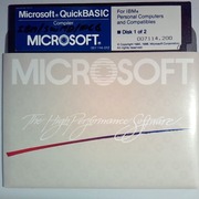 Vintage Microsoft Quickbasic Quick Basic Compiler Version 2 01 Ibm Pc - 8K Colorful Illustrations for Desktop