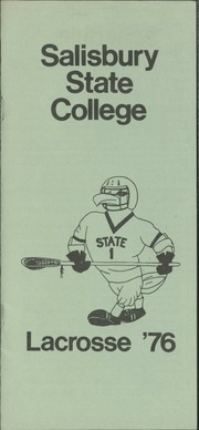 Men's lacrosse season program, 1976